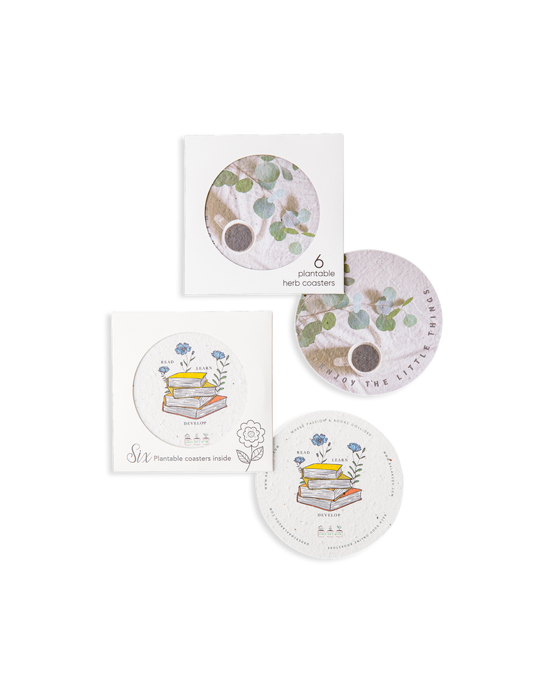 Seed Paper Coaster Set - pack of 6